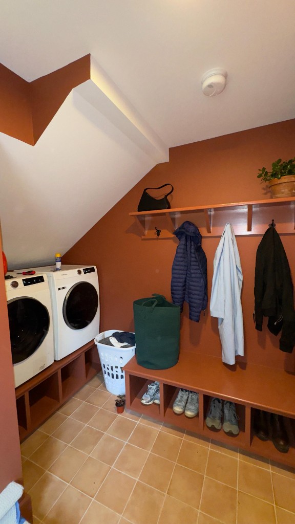 Laundry and mudroom after interior painting by Servidori Painting